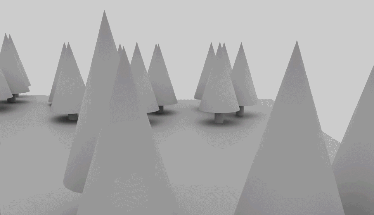 A Gif Showing Shots 1-4 from the  Animatic that I Animated