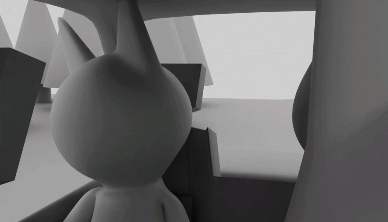 A Gif Showing Shots 4-8 from the  Animatic that I Animated